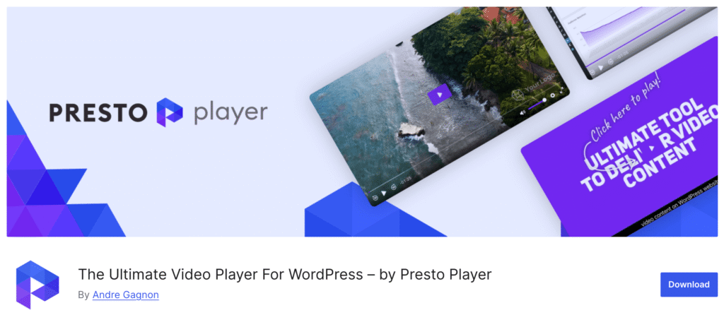 Presto Player, Video Player Plugin